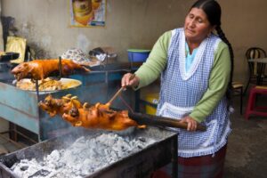 Meerschweinchen ist eine Delikatesse der ecuadorianischen Gastronomie.