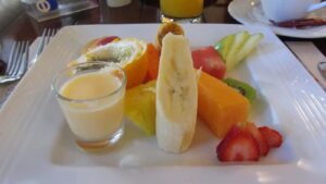 Frische Früchte zum Frühstück in Ecuador