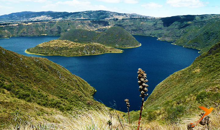 Cuicocha-See auf dem Vulkan Cotacachi