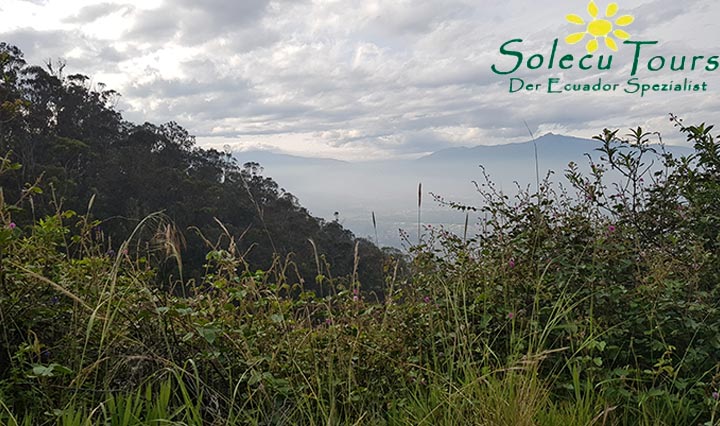 Aussicht auf das Valle de los Chillos, Ecuador
