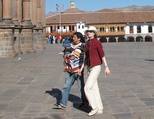 Dorit und Xavier in Cusco