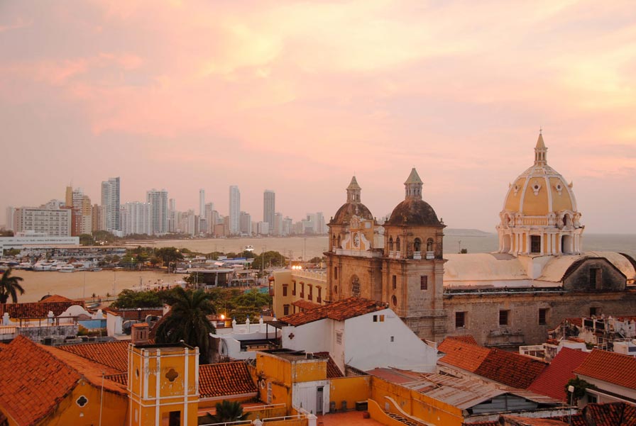 Sonnenaufgang über Cartagena, Kolumbien