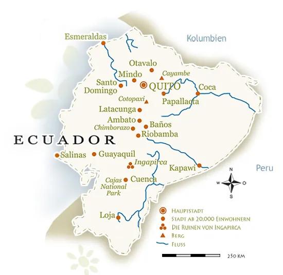 Ecuador Landkarte