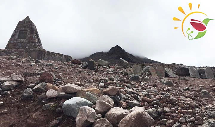 Denkmal Simón Bilivar auf dem Chimborazo