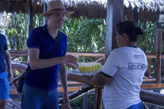 Heliconia Lodge Willkommensgetränk