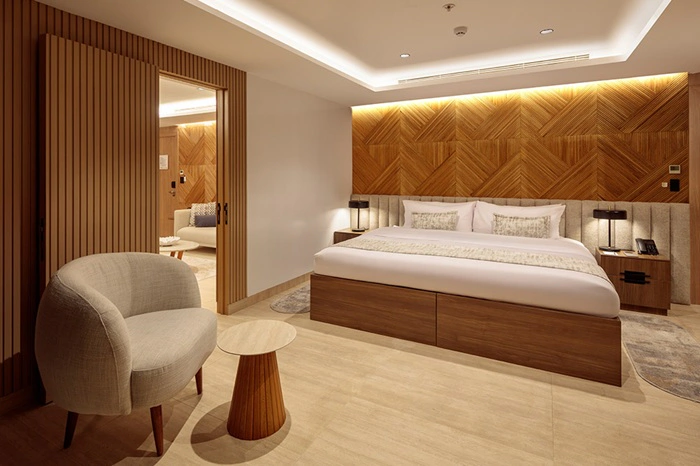 Owner Suite des Galapagos Luxuskatamarans Hermes