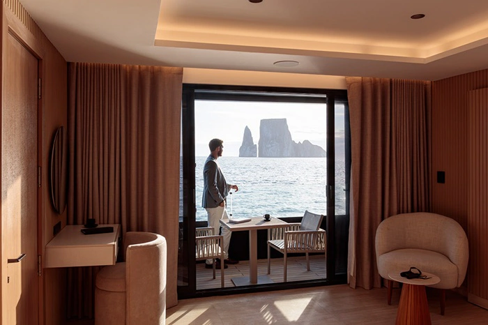 privater Balcon des Katamarans Hermes