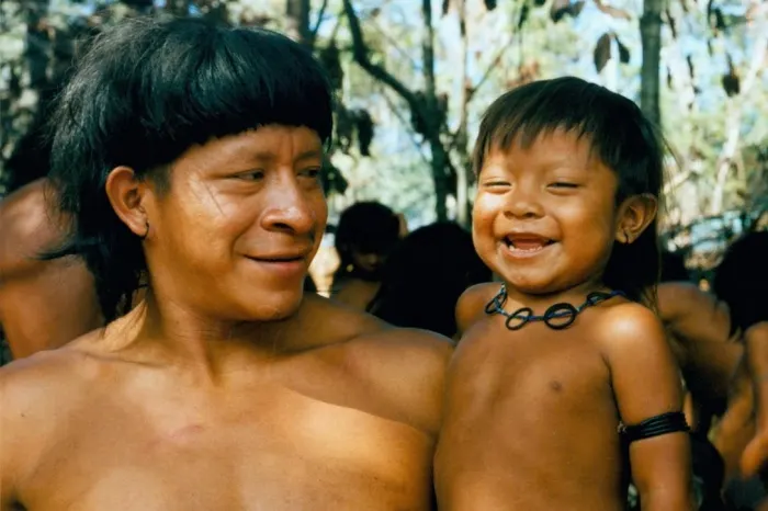 Indigene Gemeinde peruanischer Regenwald