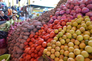 Gemüse auf dem Markt