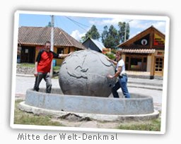 mitad del mundo denkmal: ecuador
