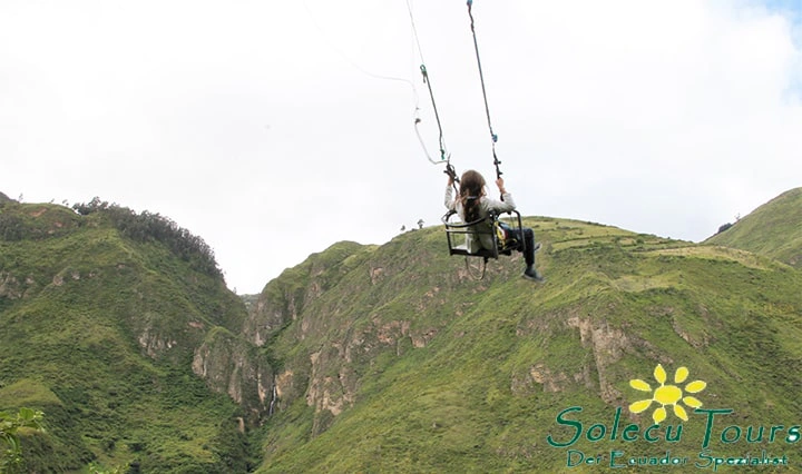 Schaukel beim Aussichtspukt zur Beobachtung von Brillenbären in Pimampiro