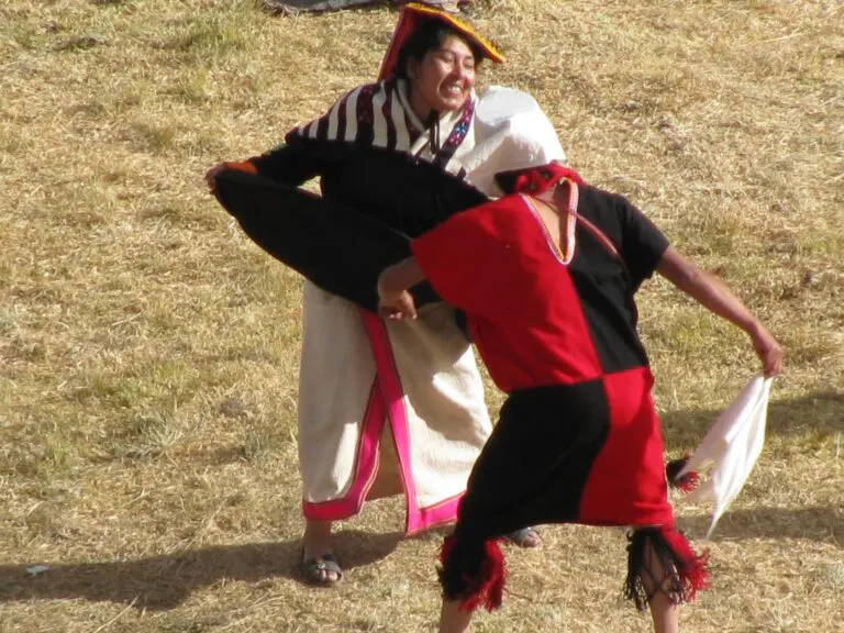 Schauspieler inszenieren das Sonnenfest der Inka Schauspieler inszenieren das Sonnenfest der Inka