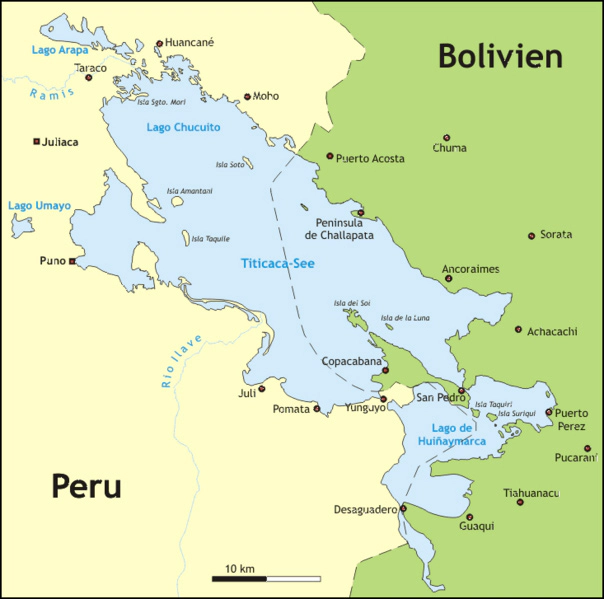 Titicaca-See-Karte-Peru-Bolivien