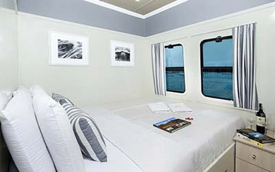 Doppelkabine auf dem Galapagos Katamaran Archipel I