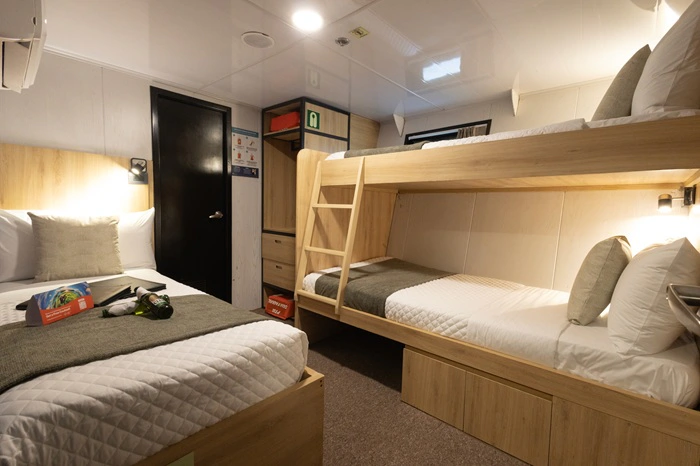 Tripel-Kabine der Galapagos Motoryacht Bonita