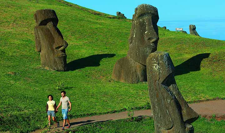 Rano Raraku Vulkan Osterinsel Chile