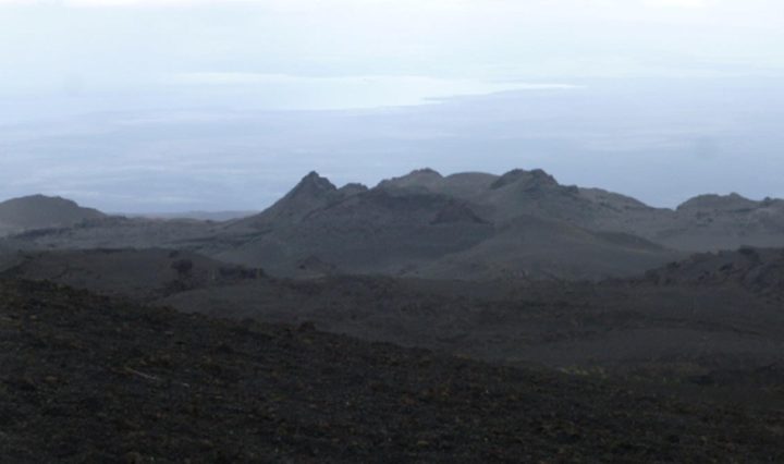 vulkanlandschaft Sierra Negra auf Isabela