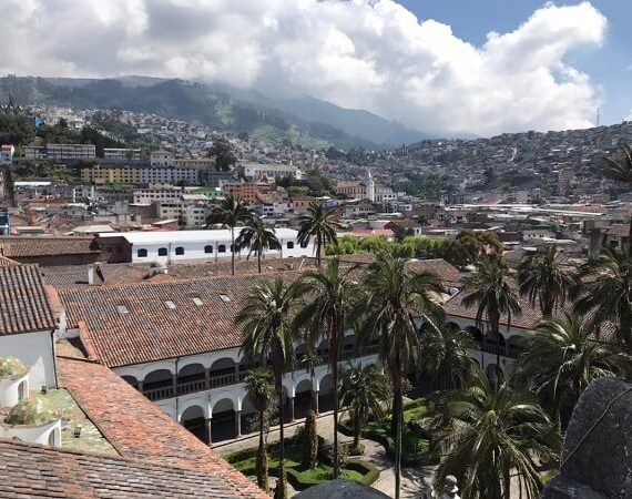 Blick über die Altstadt von Quito