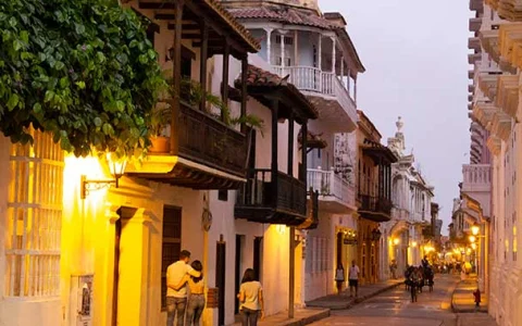 Cartagena nachts Kolumbien