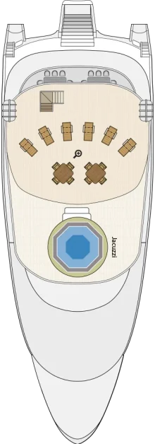 Deckplan Sonnendeck Galapagos Horizon