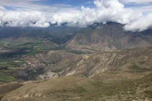 Aussicht vom Mirador del Condor in El Angel