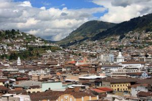 Quito in den Anden, höchste Hauptstadt der Welt