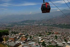 Seilbahn Gondel in Medellin