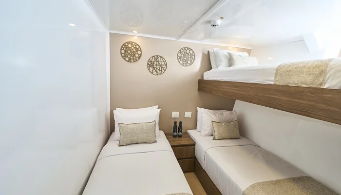 Twin Kabine der Galapagos Yacht Monserrat