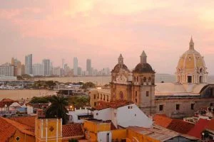 Cartagena Aussicht bei Sonnenaufgang