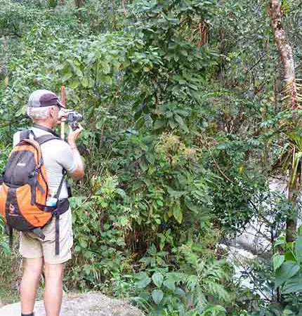 Wanderer auf Salkantay Trek in Peru