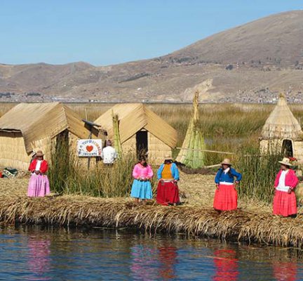 Titcacasee Peru Inseln