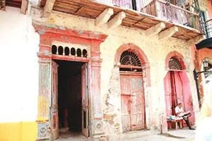 alte Fassade Panama Stadt