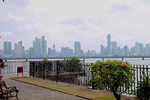 Panorama Ufer Panama Stadt