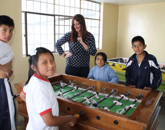 Kickerpartie im Refugio de los Sueños