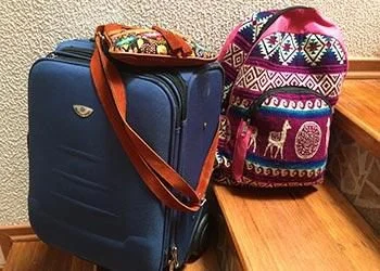 buntes Reisegepäck