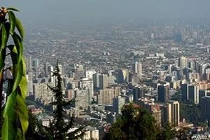 Blick über Santiago de Chile
