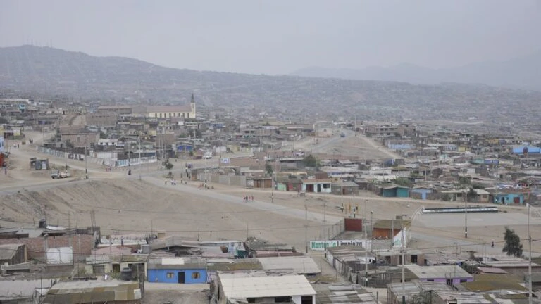 Viertel Pachacutec in der Stadt Lima Peru
