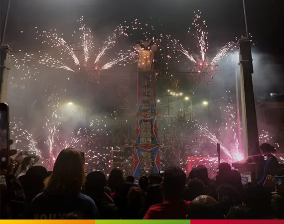 Feuerwerk in Quito