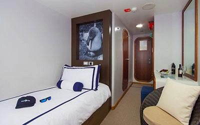 Einzelkabine auf der Galapagos Yacht Ocean Spray