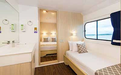 Kabine Hauptdeck auf der Erste Klasse Galapagos Yacht Solaris