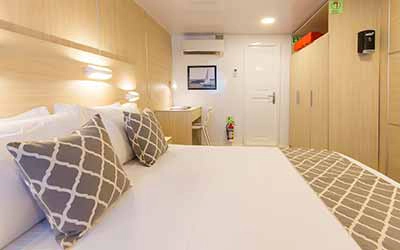 Kabine Hauptdeck auf der Erste Klasse Galapagos Yacht Solaris