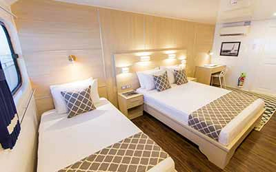 Kabine Oberdeck auf der Erste Klasse Galapagos Yacht Solaris