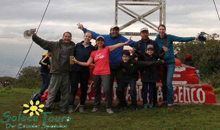 Angekommen beim Cruz del Ilaló, Quito