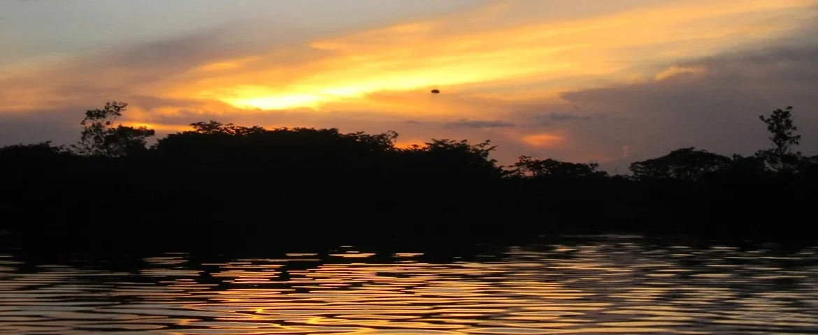 sonnenuntergan cuyabeno ecuador banner