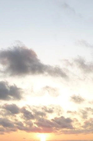 Wolen im Sonnenuntergang