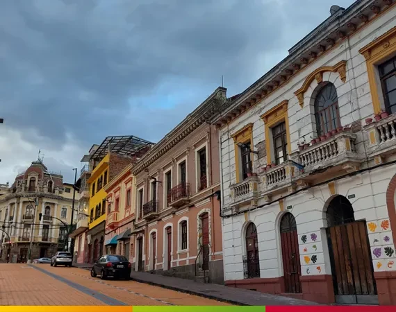 unbelebte Straße in Quito