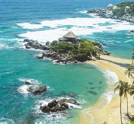 Strand von Tayrona Kolumbien