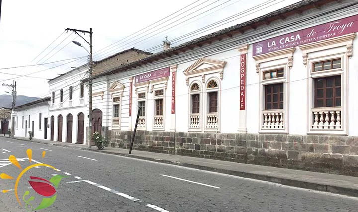 weiße Innenstadt von Ibarra